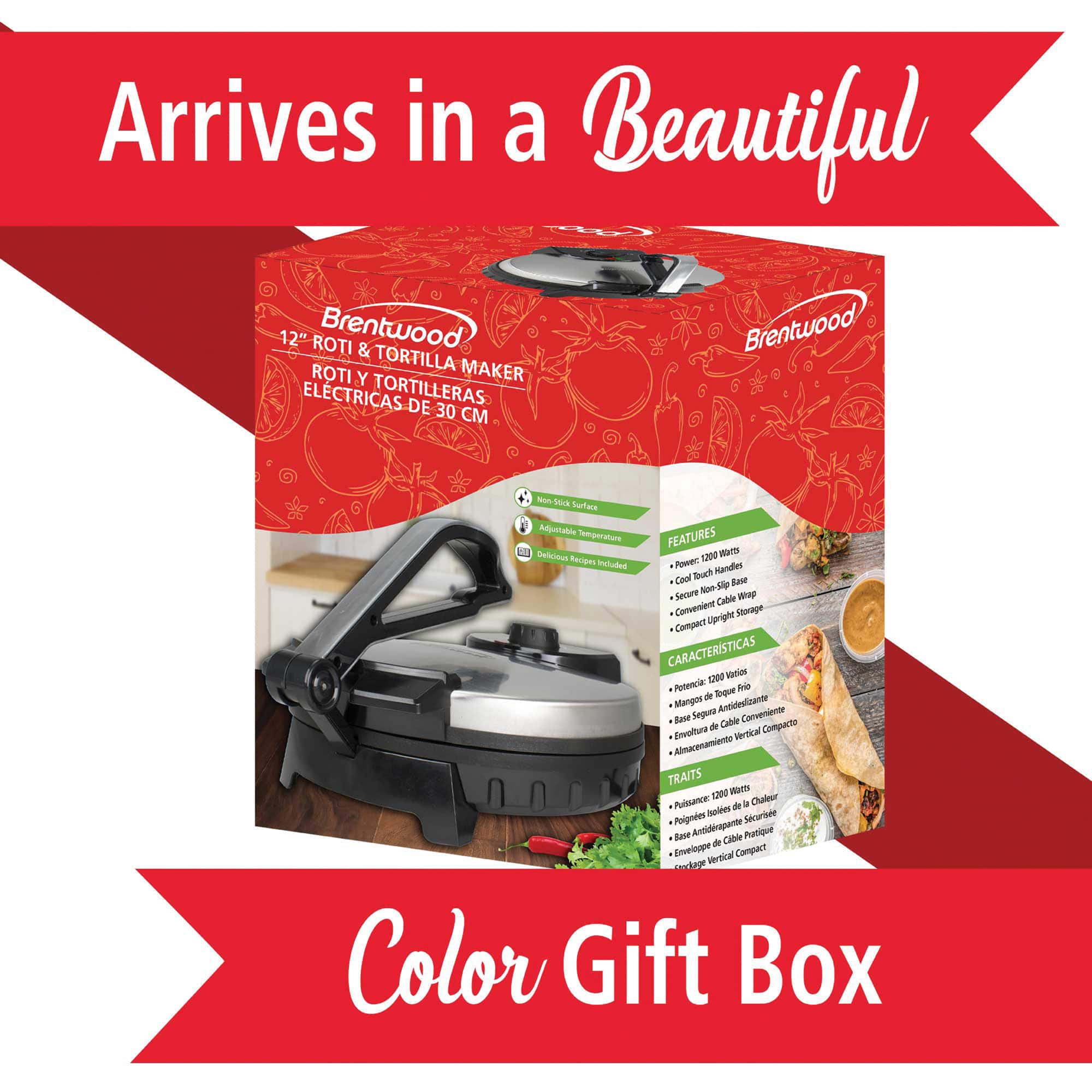 Brentwood 12" Nonstick Quesadilla Maker